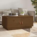 vidaXL Salontafel 80x50x35 cm massief grenenhout honingbruin, Huis en Inrichting, 50 tot 100 cm, Verzenden, Nieuw, 50 tot 100 cm