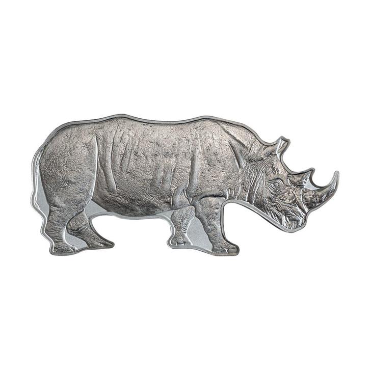 Zilveren munt zwarte neushoorn 2022 Proof 1 troy ounce, Postzegels en Munten, Edelmetalen en Baren, Verzenden