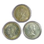 Canada. 1 Dollar 1935-1958 - Three royal generations (Zonder
