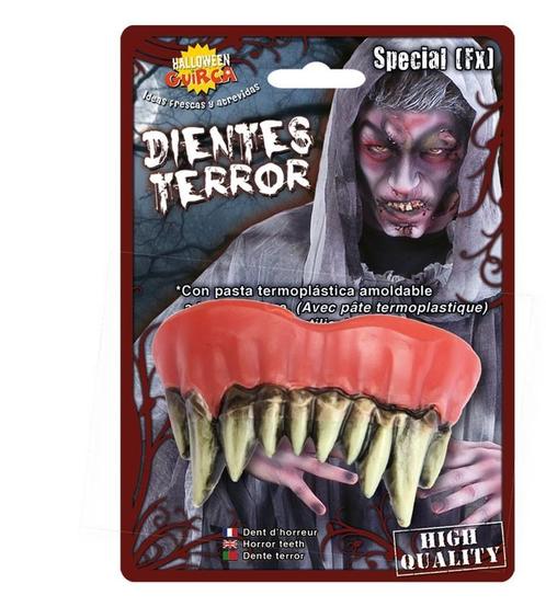 Monster tanden Halloween met kleefpasta, Kleding | Dames, Carnavalskleding en Feestkleding, Nieuw, Ophalen of Verzenden