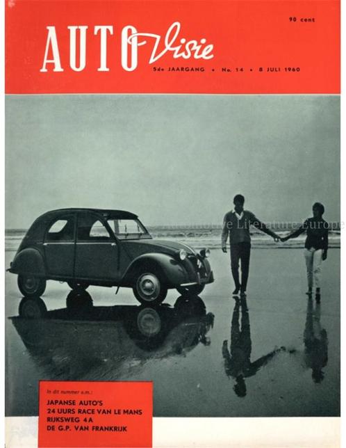 1960 AUTOVISIE MAGAZINE 14 NEDERLANDS, Boeken, Auto's | Folders en Tijdschriften
