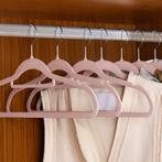Fluwelen Kleerhangers / Kledinghanger - 30 Stuks - Roze - An, Verzenden, Nieuw