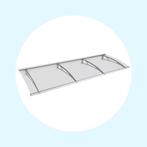 Deurluifel LT Getoogd acrylaat mat Edelstaal V2A 2700x950..., Doe-het-zelf en Verbouw, Kozijnen en Schuifpuien, Verzenden, Nieuw