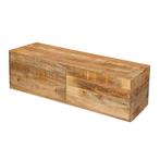 Tv-meubel Mangohout Zwevend Vigo 120 cm, Verzenden, Nieuw, Overige houtsoorten, Industriële meubels