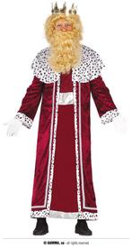 Drie Koningen Kostuum Balthasar Rood Volwassenen, Ophalen of Verzenden, Nieuw