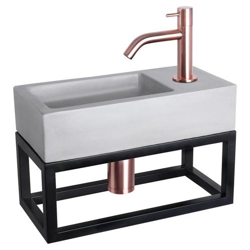 Fonteinset Differnz Ravo Beton en Handoekrek 38.5x18.5x9 cm, Doe-het-zelf en Verbouw, Sanitair, Overige typen, Nieuw, Ophalen of Verzenden