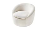 Fauteuil BABYLON 360Â° draaibaar boucle wit - 43531, Huis en Inrichting, Fauteuils, Ophalen of Verzenden, Nieuw
