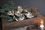 Zakje Palm cup flowers Platinum, Huis en Inrichting, Woonaccessoires | Kransen, Ophalen of Verzenden, Nieuw
