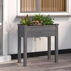 vidaXL Plantenbak met voering 71x37x76 cm massief vurenhout, Verzenden, Nieuw, 60 tot 100 cm, 60 cm of meer