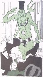 Neptunus in de Zandvoortse Raad op spotprent (lijst optie), Antiek en Kunst, Verzenden