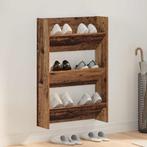 vidaXL Wand Schoenenkasten met plank Anders Oud hout Bewerkt, Huis en Inrichting, Verzenden, Nieuw