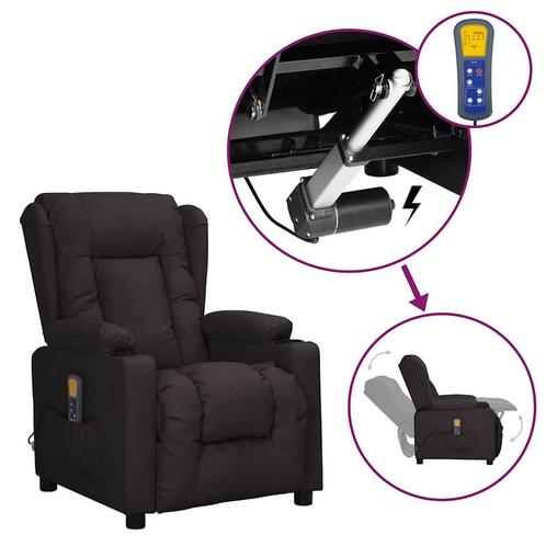 vidaXL Sta-op-massagestoel kunstleer zwart, Sport en Fitness, Massageproducten, Nieuw, Verzenden