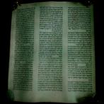 Jewish - Large Antique Manuscript Bible, Antiek en Kunst