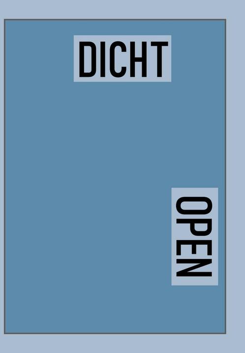 Open / Dicht / 2 9789493275812 Auteurs, Boeken, Gedichten en Poëzie, Zo goed als nieuw, Verzenden