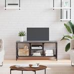 vidaXL Tv-meubel 100x35x45 cm bewerkt hout en ijzer grijs, Huis en Inrichting, Kasten | Televisiemeubels, Nieuw, Verzenden
