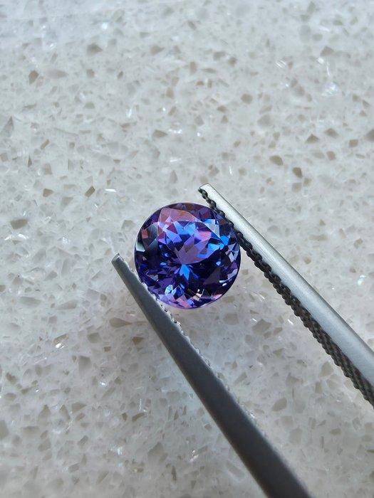 Violet, Blauw, Paars Tanzaniet - 1.31 ct - Antwerp, Sieraden, Tassen en Uiterlijk, Edelstenen