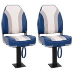 vidaXL Bootstoelen 2 st met poot 360° draaibaar, Watersport en Boten, Verzenden, Nieuw