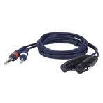 DAP FL433 2 XLR Female - 2x Jack 6.3mm kabel 3m, Muziek en Instrumenten, Kabels en Stekkers, Verzenden, Nieuw