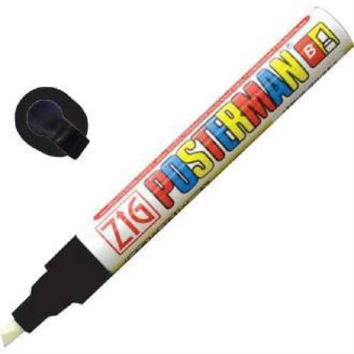 Zig Posterman weerbestendige krijtstift | Zwart | 6mm, Zakelijke goederen, Horeca | Keukenapparatuur, Verzenden