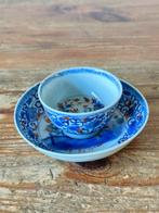 Kop en schotel (2) - Porselein - Amsterdam bont