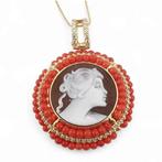 Koraal - 925 zilver - Cameo - Italiaans vakmanschap, Nieuw