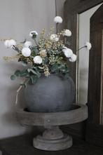 Zijden boeket white Pompom, Ophalen of Verzenden, Nieuw