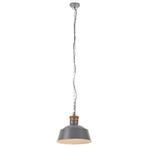 Hanglamp industrieel E27 32 cm grijs (Lampen, Interieur), Verzenden