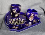 Luneville - Eetservies (4) - faience - Cobolt, Enamles,