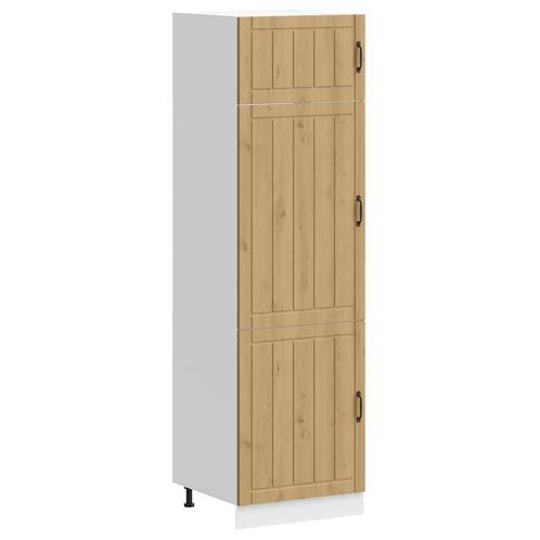vidaXL Keukenkast Lucca bewerkt hout artisanaal eikenkleur, Huis en Inrichting, Keuken | Keukenelementen, Bruin, Nieuw, Verzenden