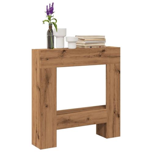 vidaXL Haardombouw 81x18x82 cm bewerkt hout artisanaal, Huis en Inrichting, Haarden, Nieuw, Verzenden