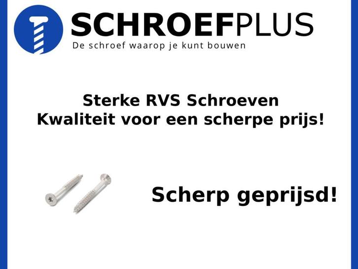 RVS Schroeven – A2 | A4 | AISI 410 | Torx - vol of deeldraad, Doe-het-zelf en Verbouw, IJzerwaren en Bevestigingsmiddelen, Nieuw