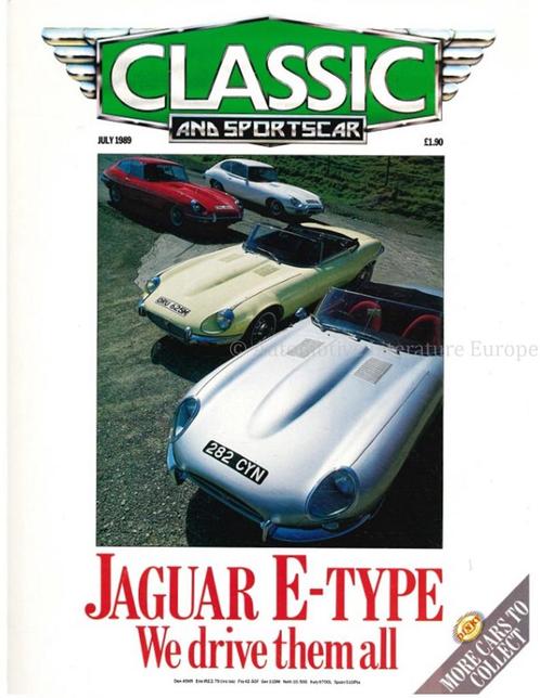 1989 CLASSIC AND SPORTSCAR MAGAZINE (07) JULI ENGELS, Boeken, Auto's | Folders en Tijdschriften