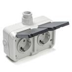 Stopcontact voor buiten | PEHA | M20 (Randaarde, Grijs), Verzenden, Nieuw