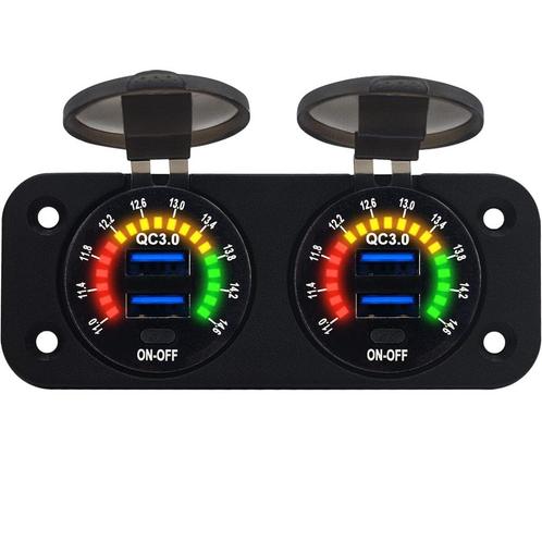 ProRide 12V USB Stopcontact 4 Poorten met, Doe-het-zelf en Verbouw, Elektra en Kabels, Nieuw, Verzenden
