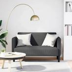 vidaXL Loveseat bank 109 cm corduroy stof donkergrijs, Huis en Inrichting, Banken | Bankstellen, Verzenden, Nieuw, Stof