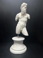sculptuur, Torso di Poseidone - 58 cm - marmeren stof, Antiek en Kunst