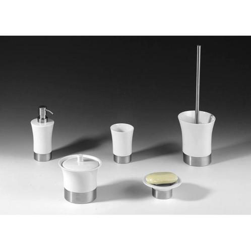 Accessoires Potje Sapho Justy Vrijstaand 12.7x11.8 cm, Doe-het-zelf en Verbouw, Sanitair, Ophalen of Verzenden