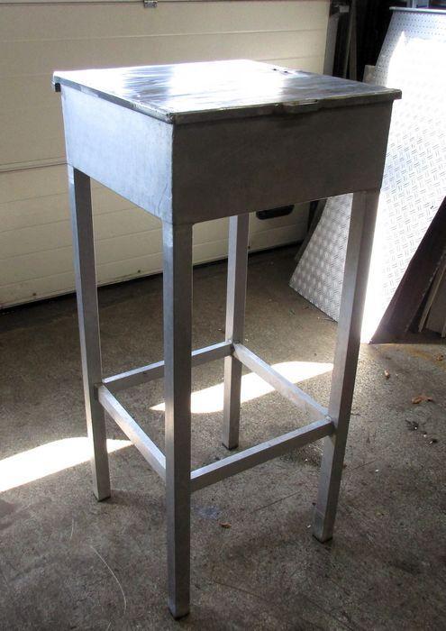 Tafel B51,5 x D53 x H119cm, Aluminium, Zakelijke goederen, Horeca | Keukenapparatuur, Gebruikt