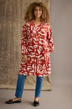 ZHENZI rode print jurk Oney Maat:, Kleding | Dames, Jurken, Verzenden, Nieuw, Overige kleuren