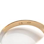 18 Krt. Bicolor gouden ring met diamanten 0,16 ct. (uniek), Sieraden, Tassen en Uiterlijk, Ringen, Gebruikt, Overige kleuren, Ophalen of Verzenden