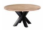 Eiken eettafel rond - 120cm, Huis en Inrichting, Tafelonderdelen, Nieuw