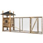 Houten Kippenhok Hooiberg Floor XL - VOLDUX - Links, Dieren en Toebehoren, Pluimvee | Toebehoren, Verzenden, Nieuw