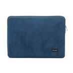 Bombata Velvet Laptophoes Sleeve - 13 / 14 inch - Blauw, Computers en Software, Laptoptassen, Verzenden, Nieuw