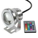 LED Bouwlamp RGB - 10 Watt - Rond - 230 Volt, Ophalen of Verzenden, Nieuw, Minder dan 50 watt, Lamp met armatuur