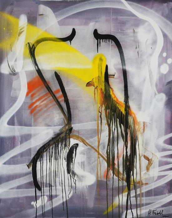 H. Friedel (XX) - Pregnant, Antiek en Kunst, Kunst | Schilderijen | Modern