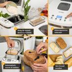 Broodbakmachine - 900 tot 1350 gr Brood - 850W - Wit - TZS, Verzenden, Zo goed als nieuw