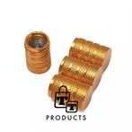 TT-products ventieldoppen 3-rings Gold aluminium 4 stuks, Auto diversen, Auto-accessoires, Nieuw, Ophalen of Verzenden