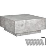 Salontafel Lasley met voet, draagkracht 45 kg - Betonlook, 8, Verzenden, Nieuw
