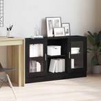 vidaXL Dressoir Zwart 120 x 30.5 x 70 cm Bewerkt hout, Huis en Inrichting, Kasten | Dressoirs, Verzenden, Nieuw, Overige houtsoorten