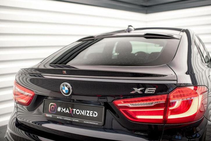 Maxton Spoiler Cap 3D Zwart BMW X6 F16 B8293, Auto-onderdelen, Carrosserie en Plaatwerk, Nieuw, BMW, Achter